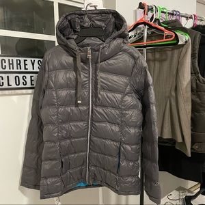 Calvin Klein womens grey puffer jacket size Large